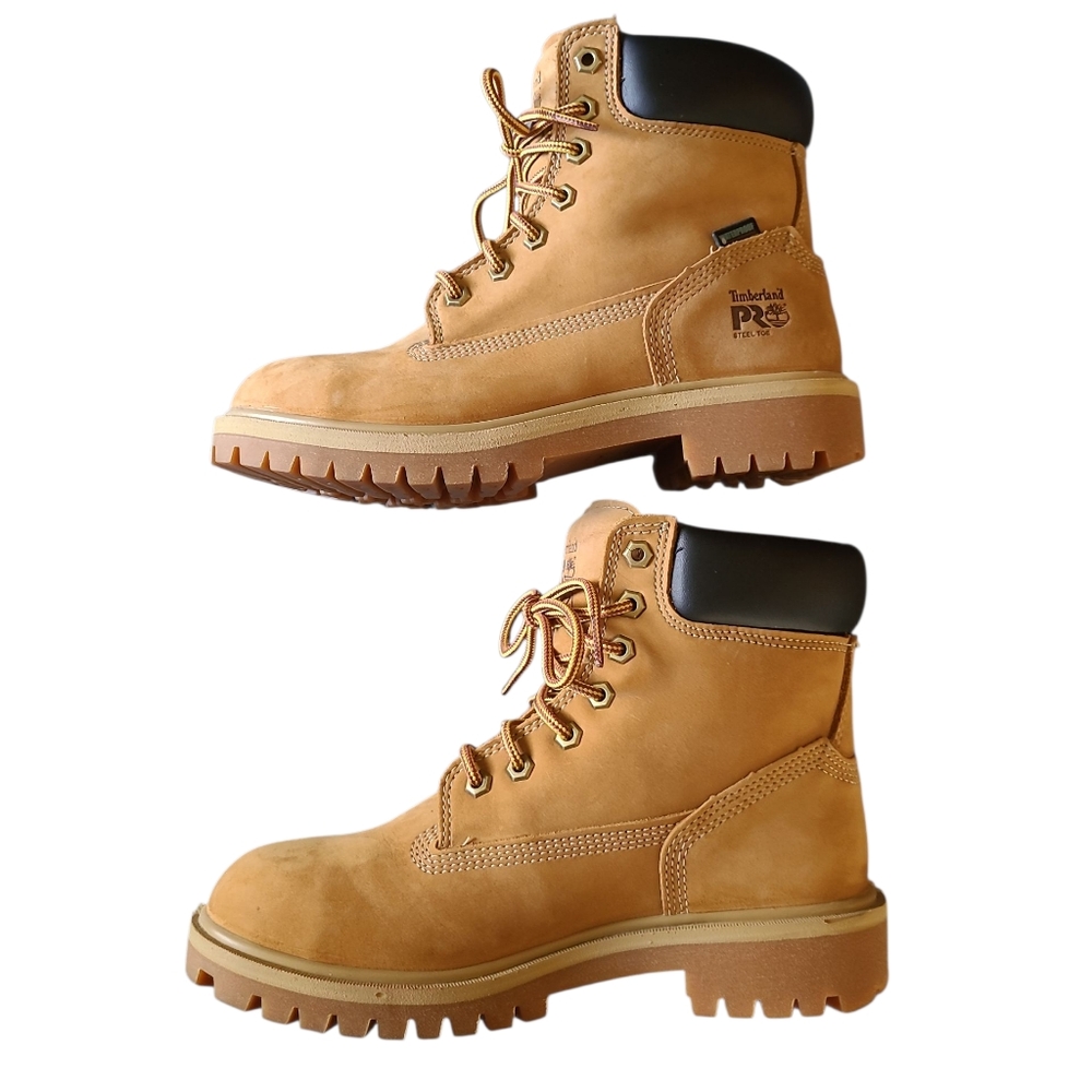 Women's Timberland Pro 6" Nubuck Work Boots Waterproof & Insulated Steel Toe 7.5 - Picture 9 of 15